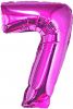 Nafukovací ČÍSLICE 7 růžová 35cm