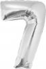 Nafukovací ČÍSLICE 7 stříbrná 35cm