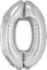 Nafukovací ČÍSLICE 0 stříbrná 35cm