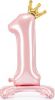 Nafukovací ČÍSLICE 1 stojící, růžová 84cm