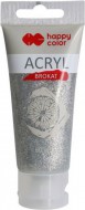 Akrylová barva 60ml s glitrem, stříbrná - zvětšit obrázek