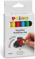 Plastelína PRIMO, sada 6 x 18g, mix barev, papírový obal - zvětšit obrázek