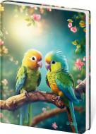 Památník A5 13 x 18 cm čistý Parrots