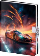 Památník 13 x 18 cm se zámkem - Sports Car