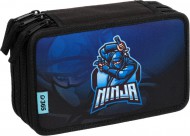 Školní penál třípatrový Ninja