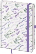 Denní diář A5 Vario Lavender s gumičkou