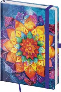 Týdenní diář A5 Vario Mandala s gumičkou