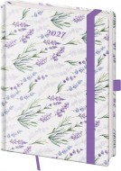 Týdenní diář B6 Vario Lavender s gumičkou