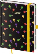 Týdenní diář B6 Vario Lollipop s gumičkou