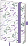 Kapesní diář A6 Vario Lavender s gumičkou