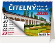 Čitelný týdenní kalendář stolní - zvětšit obrázek