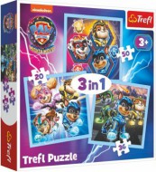 Puzzle 3v1 Mocná štěňata Tlapková patrola/Paw Patrol 20x19,5cm  - zvětšit obrázek
