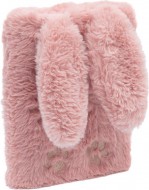 Památník plyšový Bunny růžový A5 se zámkem