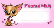 Pozvánka na oslavu - Pejsek 10 ks
