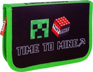 Penál 1 zip Minecraft Time to mine - prázdný