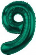 Balónek fóliový BEAUTY&amp;CHARM 85 cm lahvově zelený 9