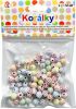 Korálky plastové barevný 8 mm 26 g