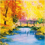 Ubrousky PAW Dekor L (20ks) Golden Bridge