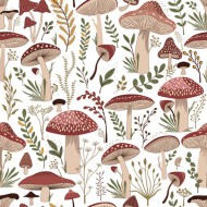 Ubrousky MAKI L (20ks) Toadstool Forest with Gold