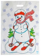 Taška igelitová NADÍLKA 60 x 43,3cm - Sněhulák - zvětšit obrázek