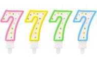 Dortová svíčka číslice 7, žlutá