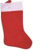 Punčocha mikulášská 43 cm, červenobílá