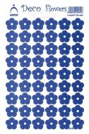 Samolepka Květinky zlaté 415-G modrá - zvětšit obrázek