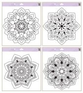 Předlohy na adhezní fólii Mandaly 30 x 33,5 cm