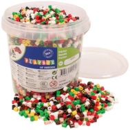 Zažehlovací korálky - 5000 ks v kyblíku, vánoční barvy  - zvětšit obrázek