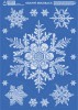 Okenní folie Vánoční vločka velká 894