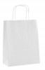 Papírová taška 25x32x11cm  EKO, Bílá hladká