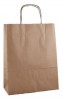 Papírová taška 25x32x11cm EKO, hnědá hladká