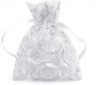 Dárková sáček organza bílostříbrný