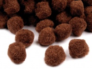 Kuličky POMPOM hnědé