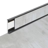 PVC vinylová soklová podlahová lišta Fortelock Business Viken steam smoke C005 graphite - 