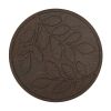Hnědý gumový zahradní nášlap FLOMA Leaves - 45 x 45 x 1,9 cm
