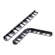 Černý plastový zahradní obrubník GC25 - 800 x 8,4 x 4,5 cm