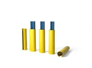 Žlutá ochrana regálů pro stojiny regálů 75-110 mm / 35-60 mm Rack Bull L - 60 cm