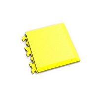 Žlutý PVC vinylový rohový nájezd typ D Invisible 2039, Fortelock - 14,5 x 14,5 x 0,67 cm