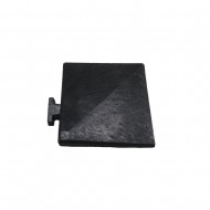 Grafitový gumový rohový nájezd pro dlažbu Extreme - 8,5 x 7,5 x 2,4 cm