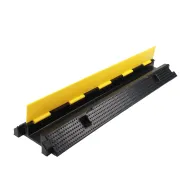 Černo-žlutý gumový kabelový most (2x34x34) FLOMA CPR79 - 100 x 25 x 5 cm