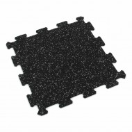 Černo-šedá gumová modulová puzzle dlažba (střed) FLOMA FitFlo SF1050 - 47,8 x 47,8 x 0,8 c - zvětšit obrázek