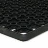 Gumová venkovní vstupní rohož FLOMA HoneyComb Ramp - 45 x 75 x 1,5 cm