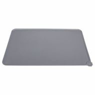 Šedá silikonová podložka pod misky pro psy, kočky FLOMA Paw Small - 47 x 30 cm