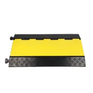 Černo-žlutý gumový kabelový most (5x35x32) FLOMA CPR21 - 90 x 50 x 5 cm