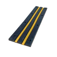 Černo-žlutá gumová ochrana zdí, stěn - 100 x 25 x 4 cm