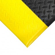 Černo-žlutá pěnová protiskluzová protiúnavová průmyslová rohož (role) - 18,3 m x 90 cm x 0