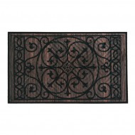 Textilní gumová čistící vnitřní vstupní rohož FLOMA Medalion - 45 x 75 x 1,1 cm