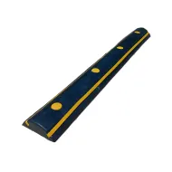 Černo-žlutá gumová ochrana zdí, stěn - 100 x 13,5 x 4,5 cm