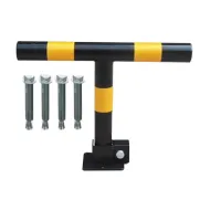 Černo-žlutá ocelová sklopná zábrana - 6 x 50 x 40 cm